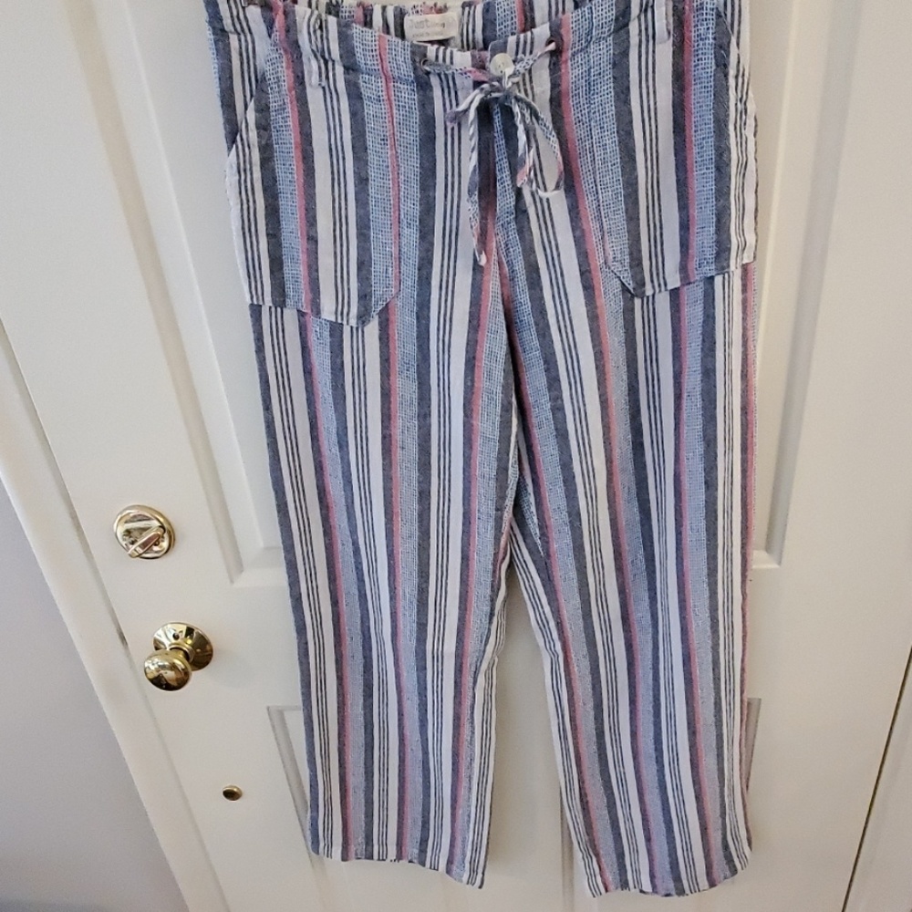 Drawstring linen pants